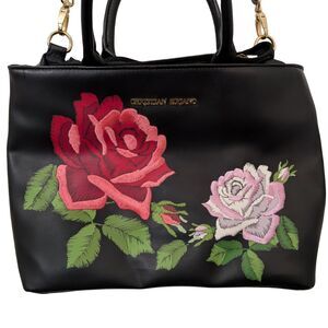 🌹 Christian Siriano Floral Embroidered Satchel Crossbody
